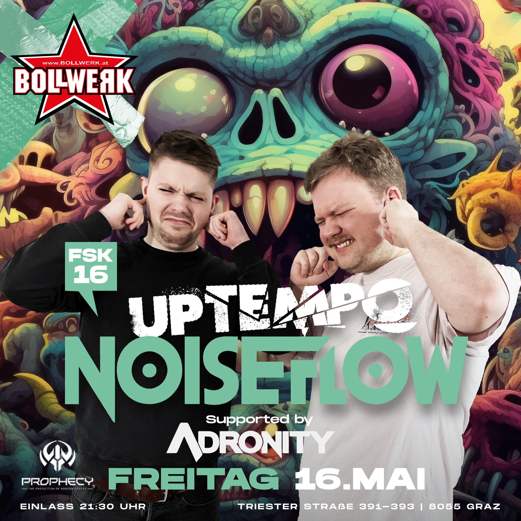 NOISEFLOW am 16. May 2025 @ Bollwerk Graz.