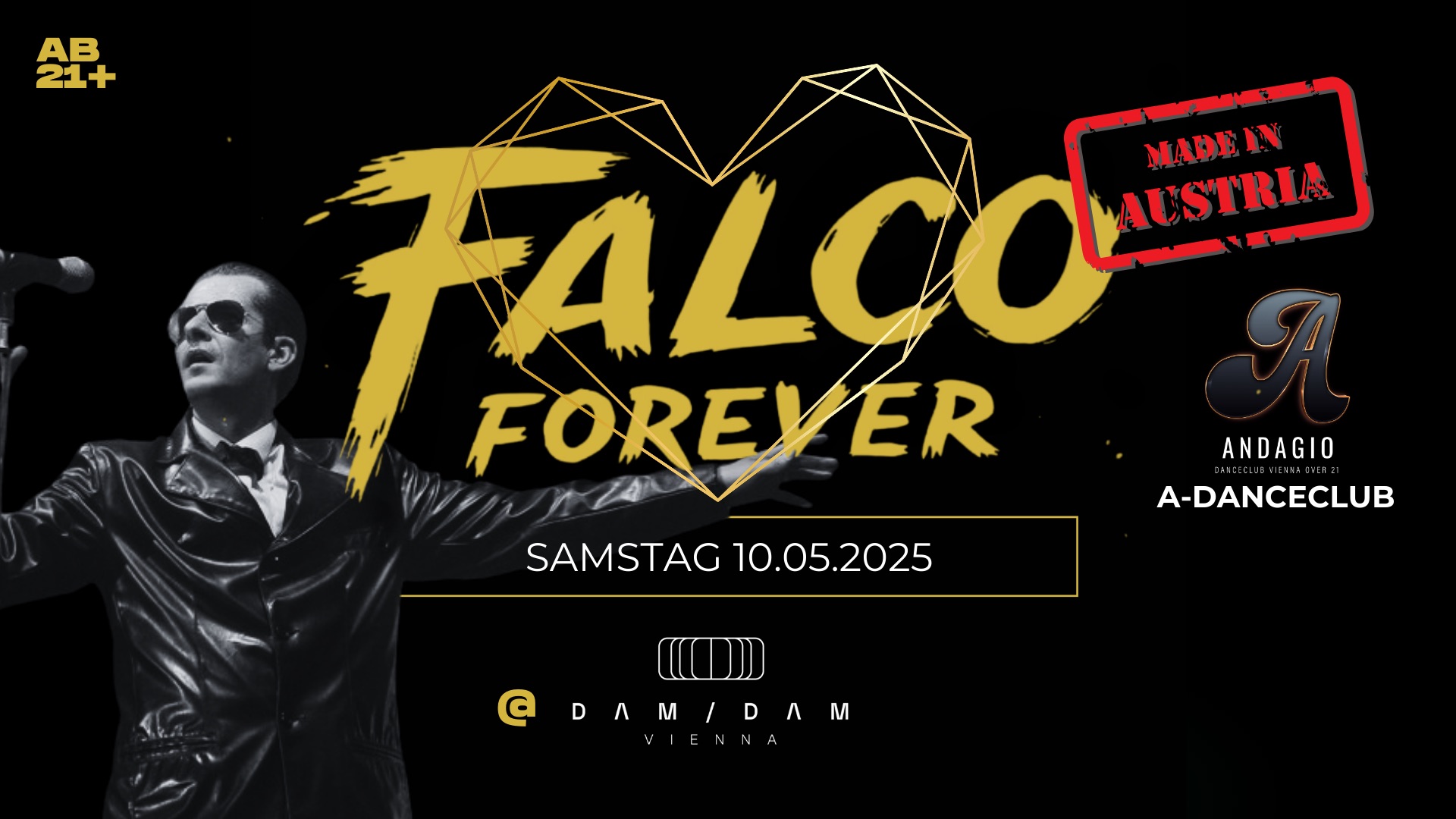 Falco Forever am 10. May 2025 @ DAM / DAM. Falco Forever am 10. May 2025 @ DAM / DAM.