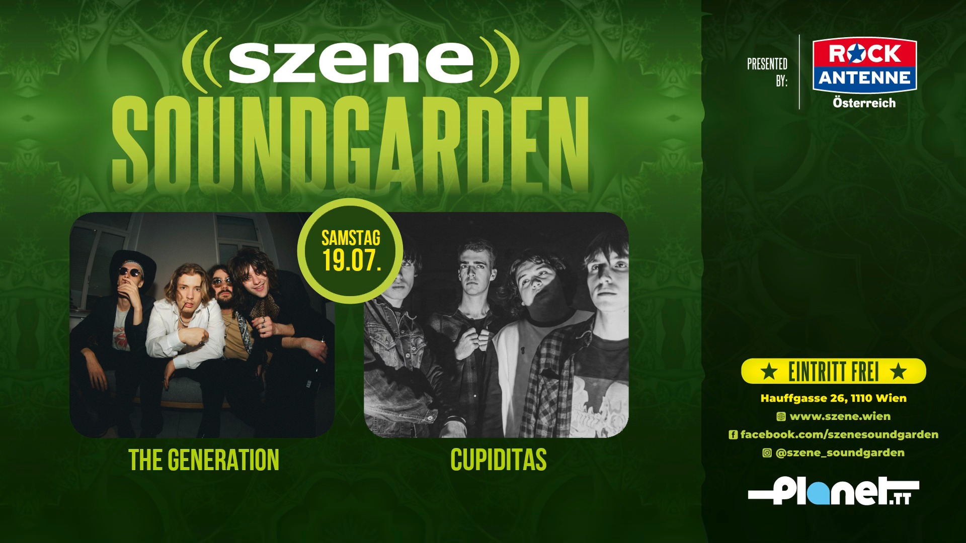 The Generation | Cupiditas am 19. July 2025 @ Szene Wien. The Generation | Cupiditas am 19. July 2025 @ Szene Wien.