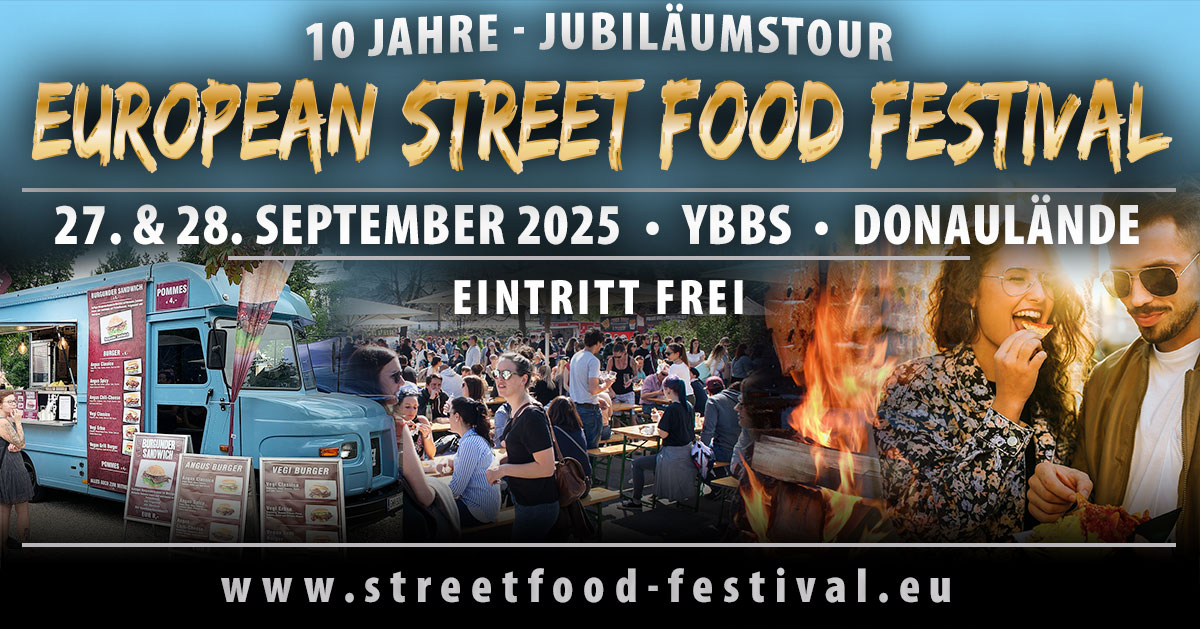 European Street Food Festival am 27. September 2025 @ Donaulände Ybbs. European Street Food Festival am 27. September 2025 @ Donaulände Ybbs.