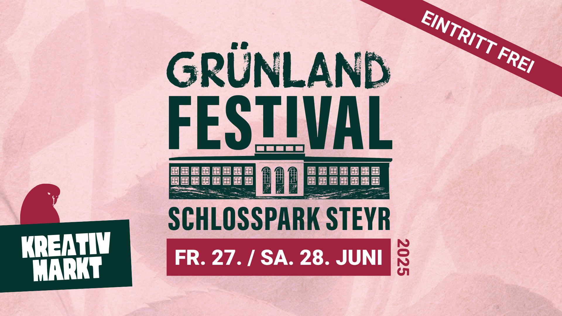 Grünland Festival 2025 am 27. June 2025 @ Schlosspark Steyr. Grünland Festival 2025 am 27. June 2025 @ Schlosspark Steyr.