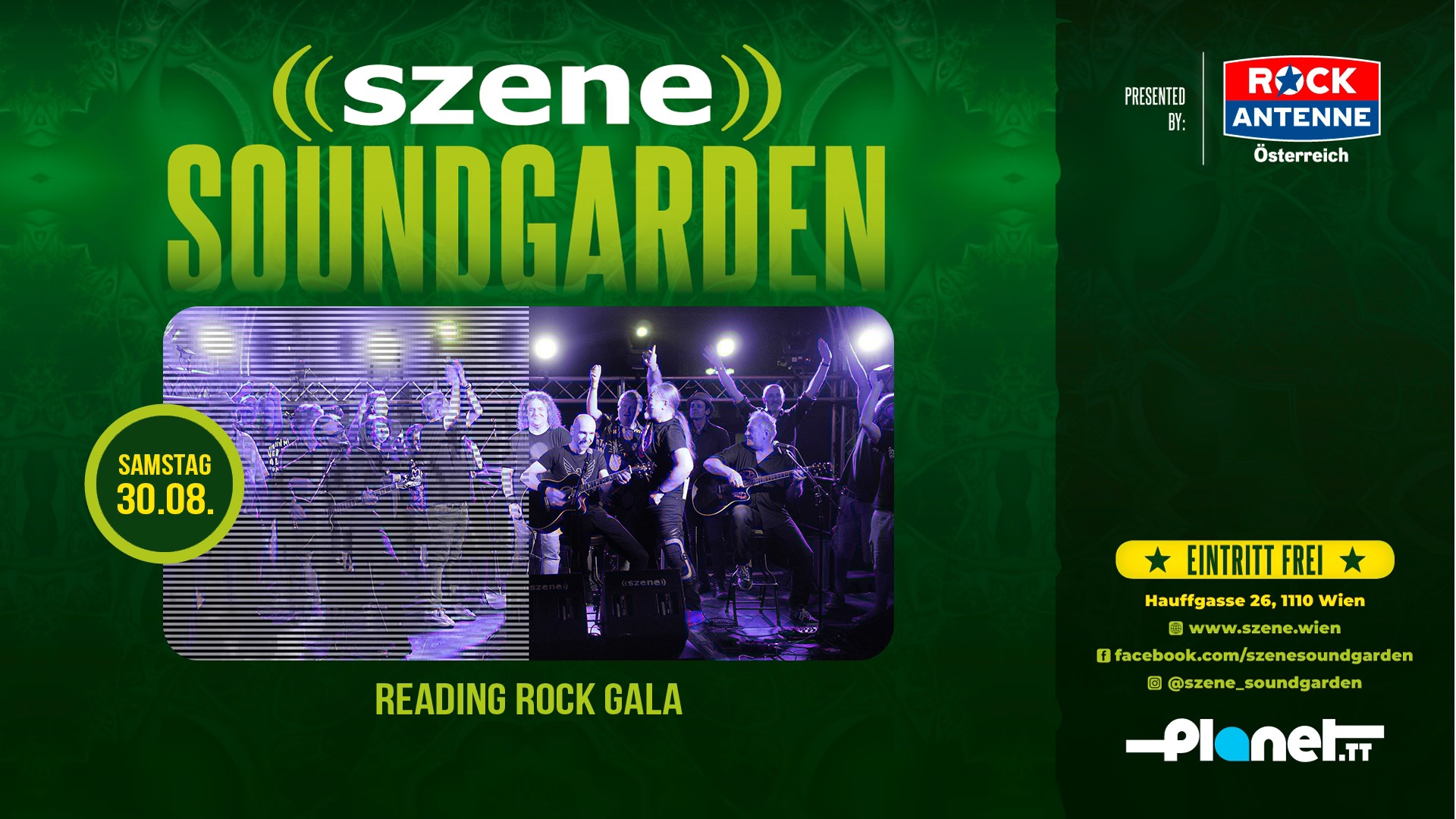 Reading Rock Gala am 30. August 2025 @ Szene Wien. Reading Rock Gala am 30. August 2025 @ Szene Wien.