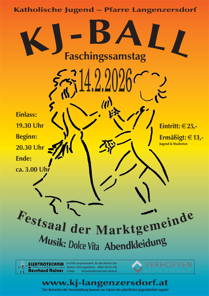 KJ Ball Langenzersdorf 2026 am 14. February 2026 @ Festsaal Langenzersdorf.