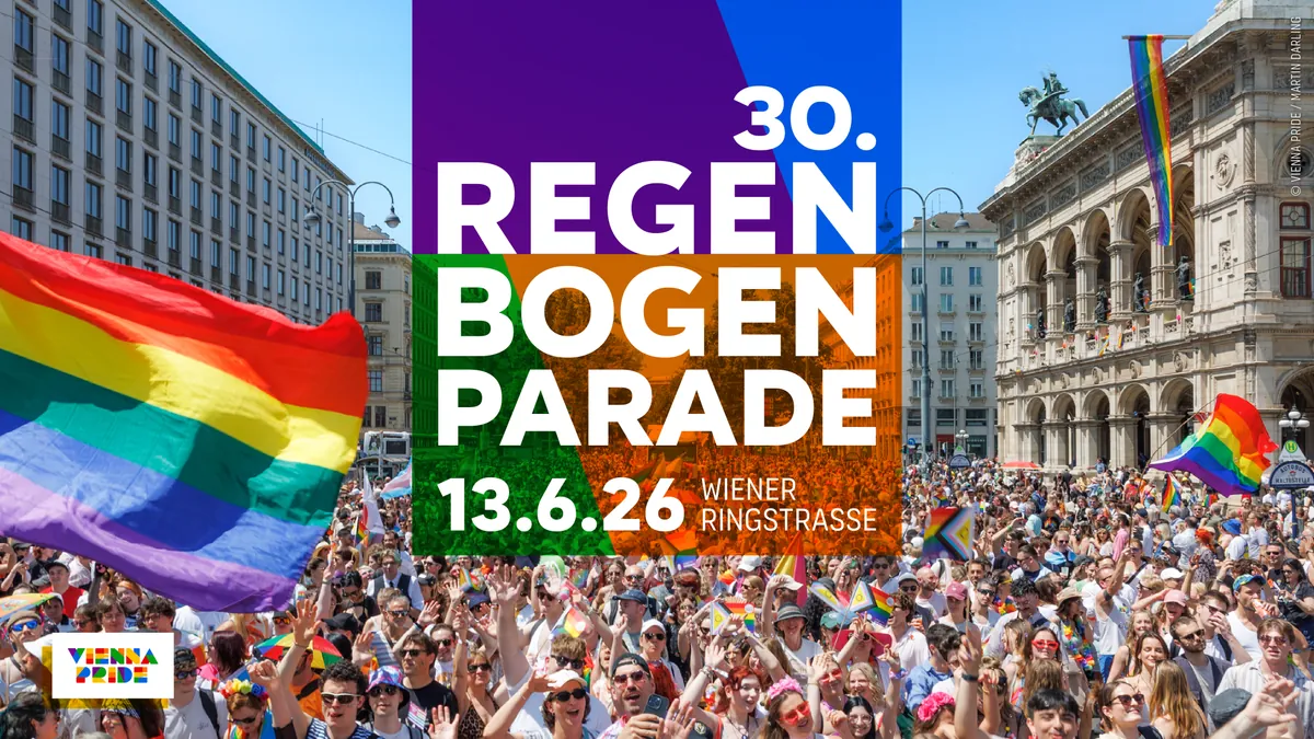 30. Regenbogenparade am 13. June 2026 @ Wiener Rathaus.