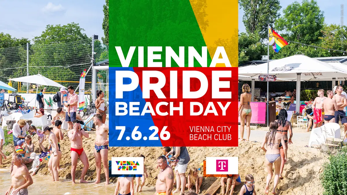 Vienna Pride Beach Day 2026 am 7. June 2026 @ Vienna City Beach Club.