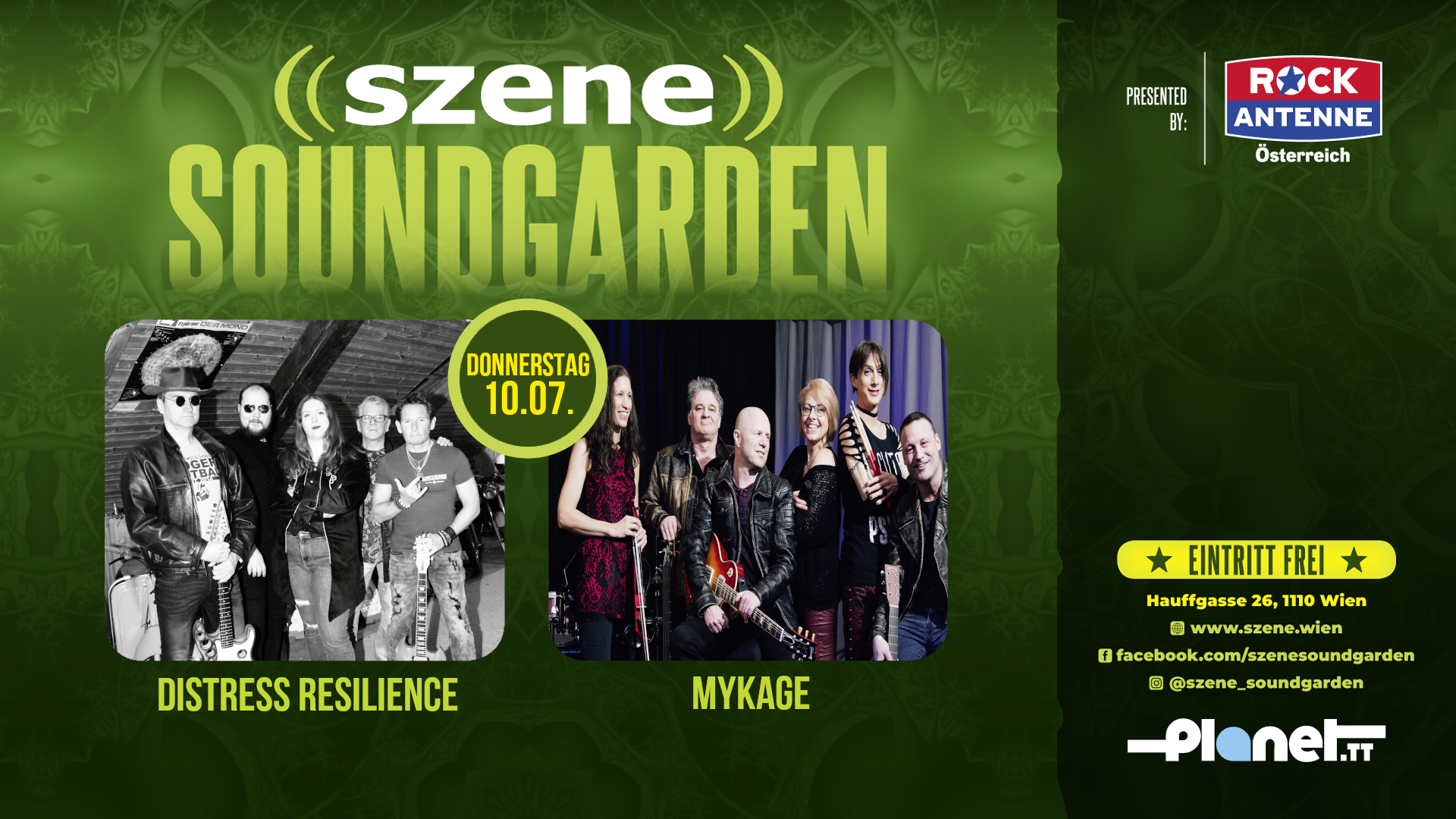 Distress Resilience | Mykage am 10. July 2025 @ Szene Wien. Distress Resilience | Mykage am 10. July 2025 @ Szene Wien.