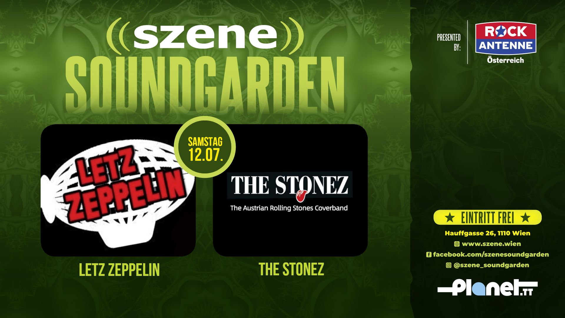 Letz Zeppelin | The Stonez am 12. July 2025 @ Szene Wien. Letz Zeppelin | The Stonez am 12. July 2025 @ Szene Wien.