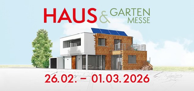 Haus & Garten Messe 2026 am 26. February 2026 @ Arena Nova. Haus & Garten Messe 2026 am 26. February 2026 @ Arena Nova.