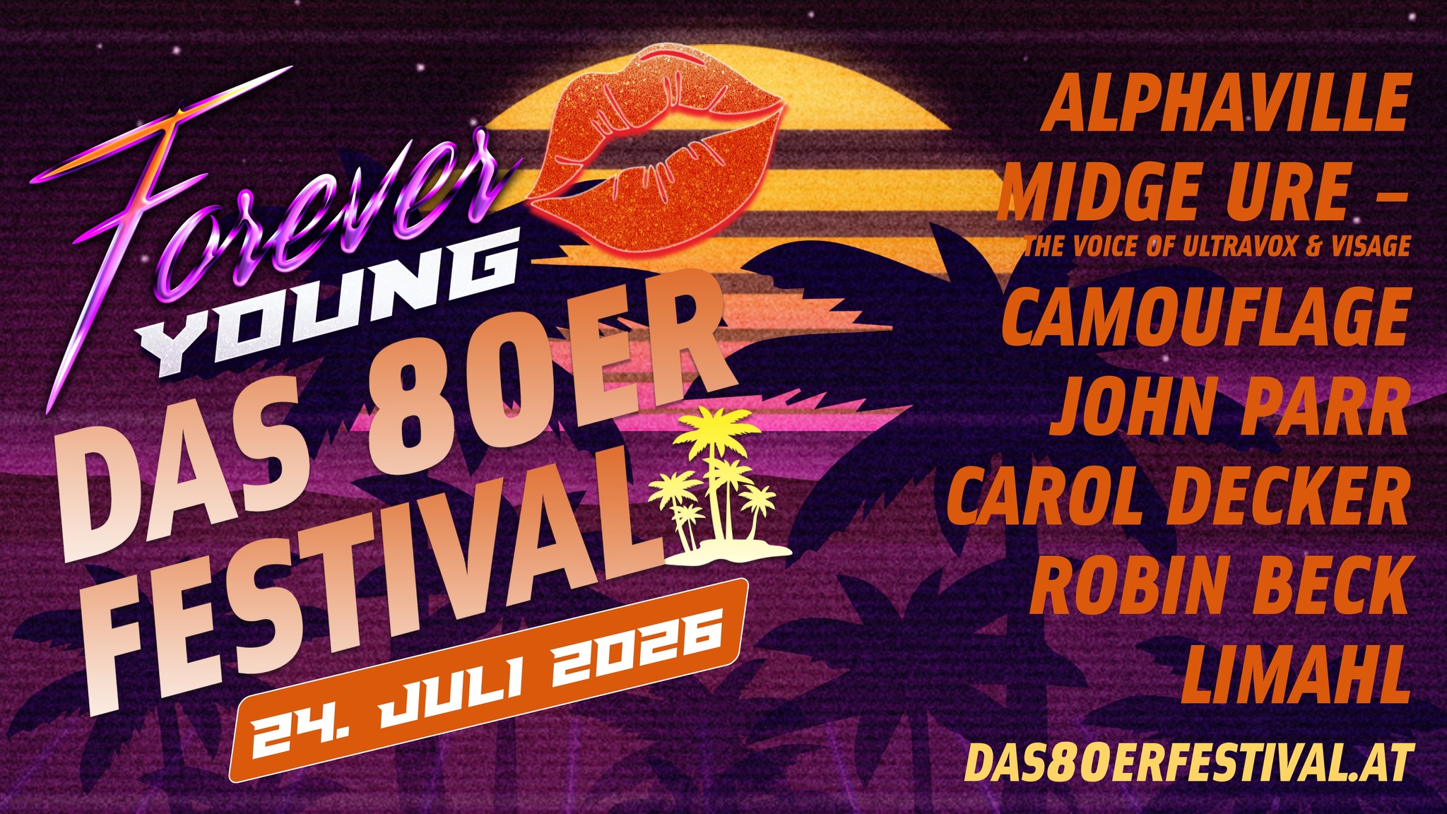 Forever Young 2026 am 24. July 2026 @ Donauinsel. Forever Young 2026 am 24. July 2026 @ Donauinsel.