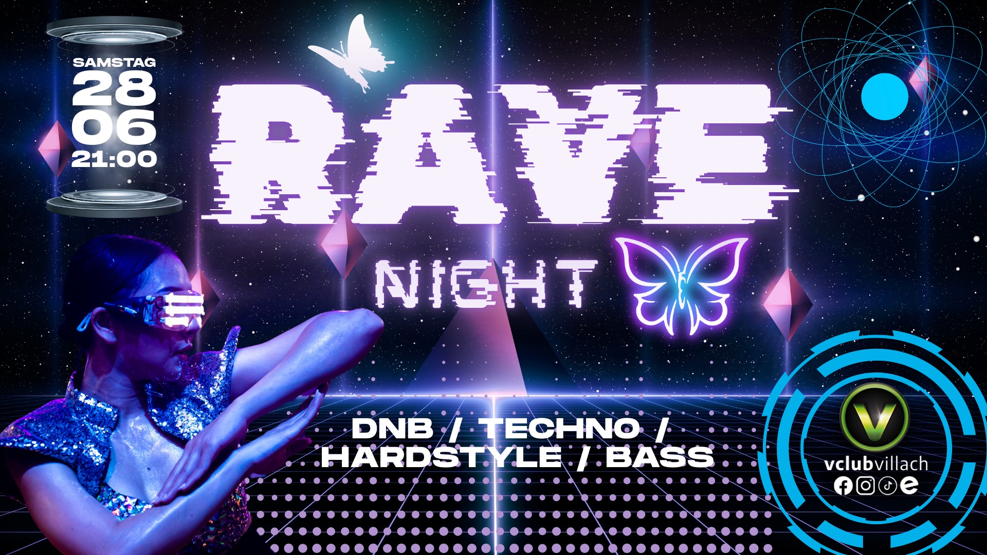 Rave Night am 28. June 2025 @ V-Club. Rave Night am 28. June 2025 @ V-Club.
