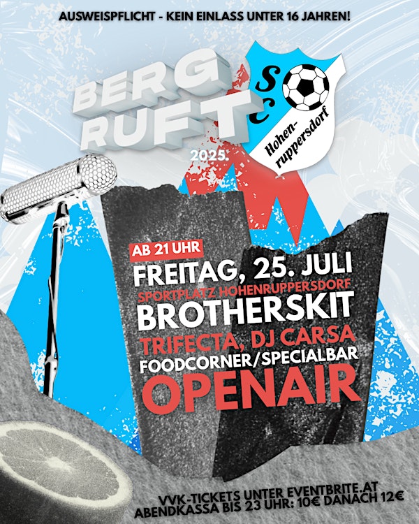 Der Berg Ruft 2025 am 25. July 2025 @ Sportplatz Hohenruppersdorf.