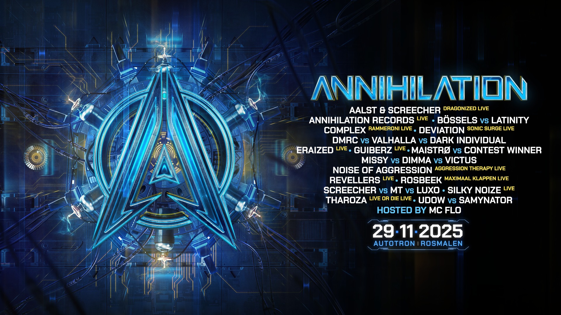 Annihilation 2025 am 29. November 2025 @ Autotron. Annihilation 2025 am 29. November 2025 @ Autotron.
