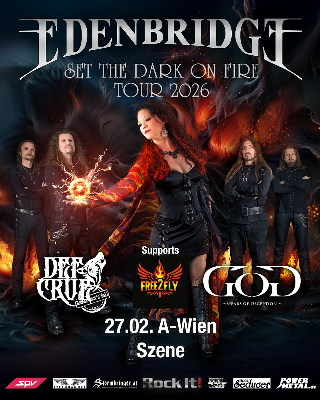 Edenbridge am 27. February 2026 @ Szene Wien. Edenbridge am 27. February 2026 @ Szene Wien.