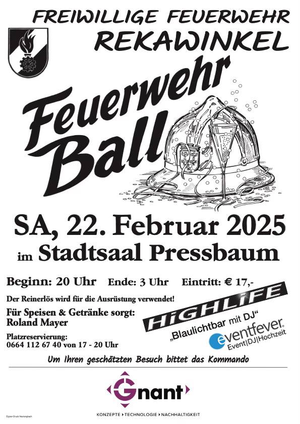 Rekawinkler Feuerwehrball am 22. February 2025 @ Stadtsaal Pressbaum. Rekawinkler Feuerwehrball am 22. February 2025 @ Stadtsaal Pressbaum.
