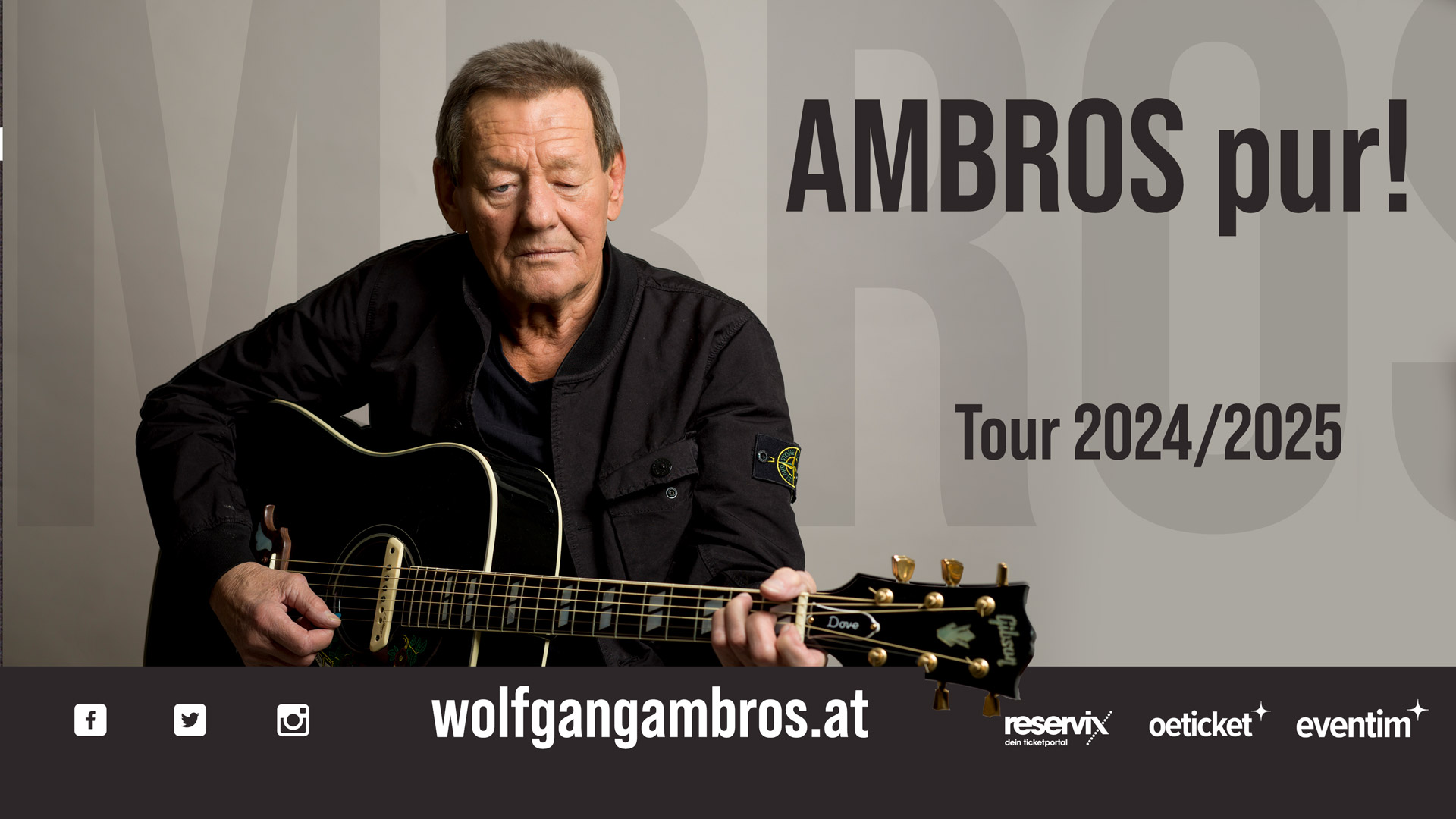 Wolfgang Ambros pur! Vol. VI am 6. September 2025 @ Theater im Park. Wolfgang Ambros pur! Vol. VI am 6. September 2025 @ Theater im Park.