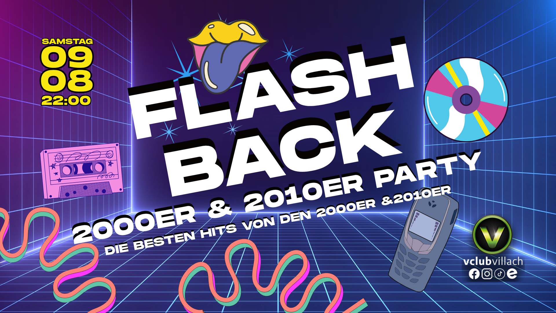 Flash Back am 9. August 2025 @ V-Club. Flash Back am 9. August 2025 @ V-Club.
