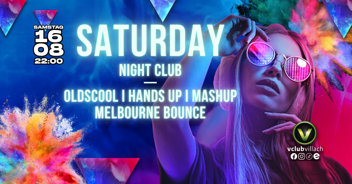 Saturday Night Club am 16. August 2025 @ V-Club. Saturday Night Club am 16. August 2025 @ V-Club.