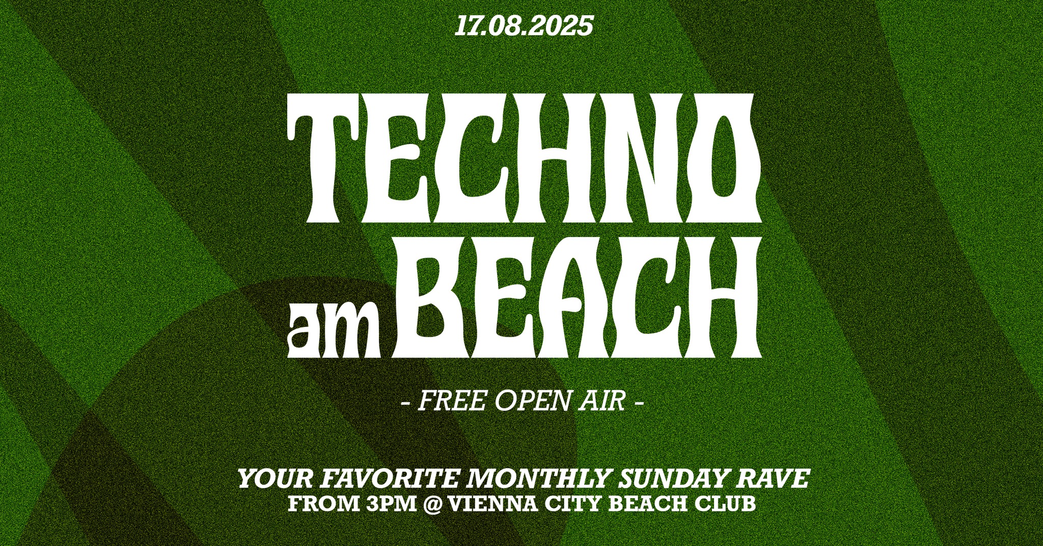 Techno am Beach #3 am 17. August 2025 @ Vienna City Beach Club. Techno am Beach #3 am 17. August 2025 @ Vienna City Beach Club.