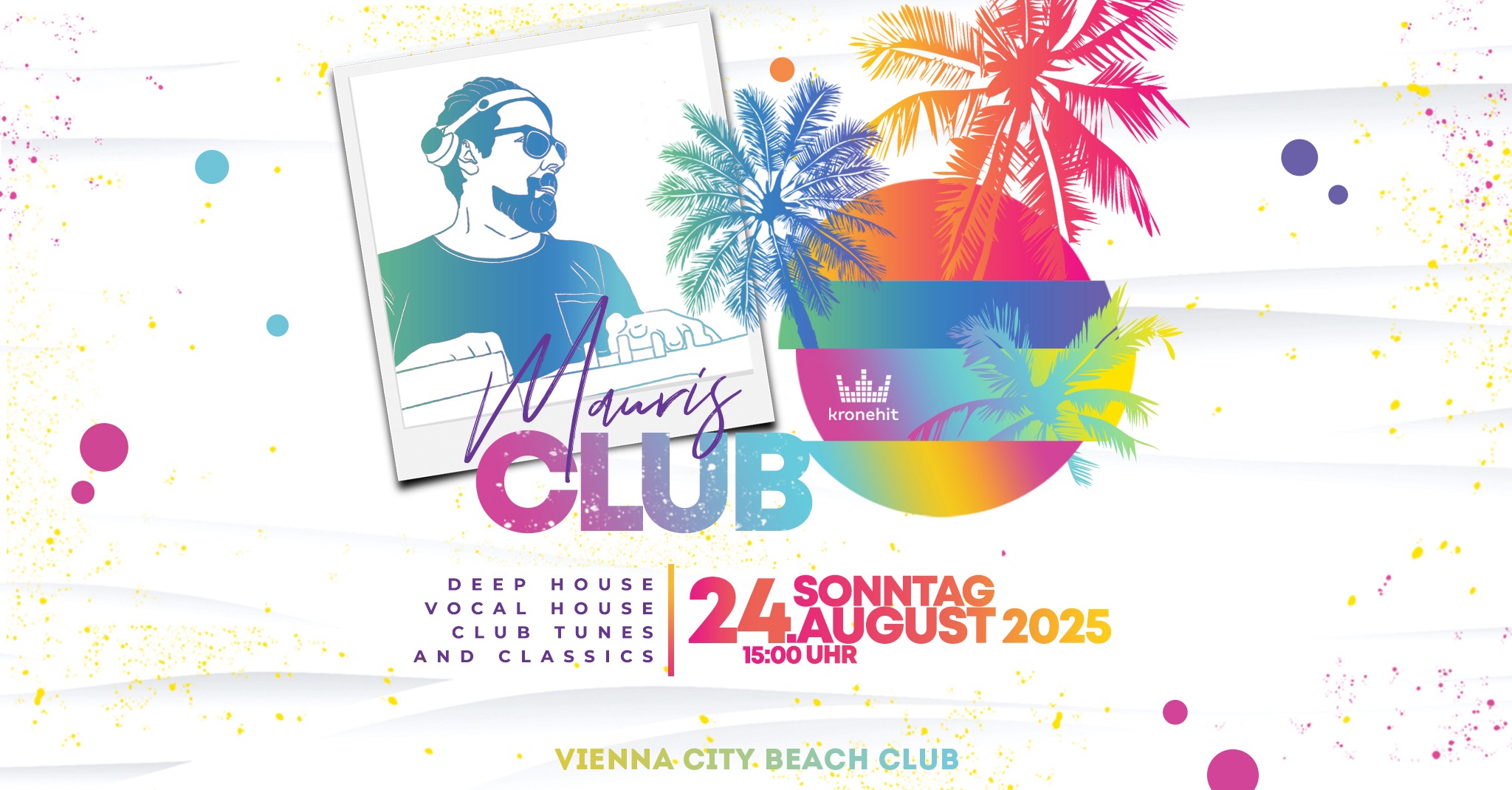 Mauris Club am 24. August 2025 @ Vienna City Beach Club. Mauris Club am 24. August 2025 @ Vienna City Beach Club.