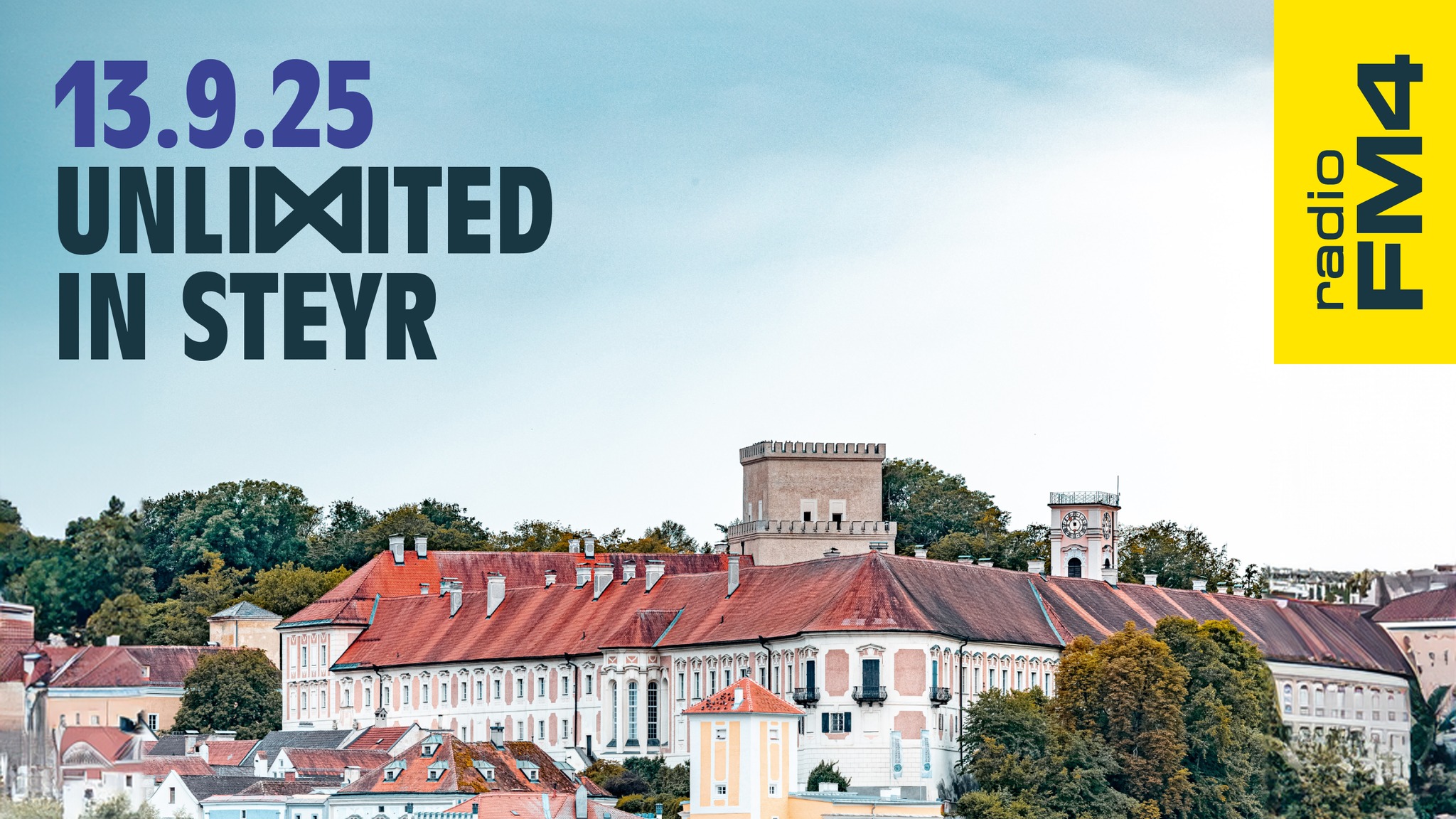 FM4 Unlimited in Steyr 2025 am 13. September 2025 @ Schloss Lamberg. FM4 Unlimited in Steyr 2025 am 13. September 2025 @ Schloss Lamberg.