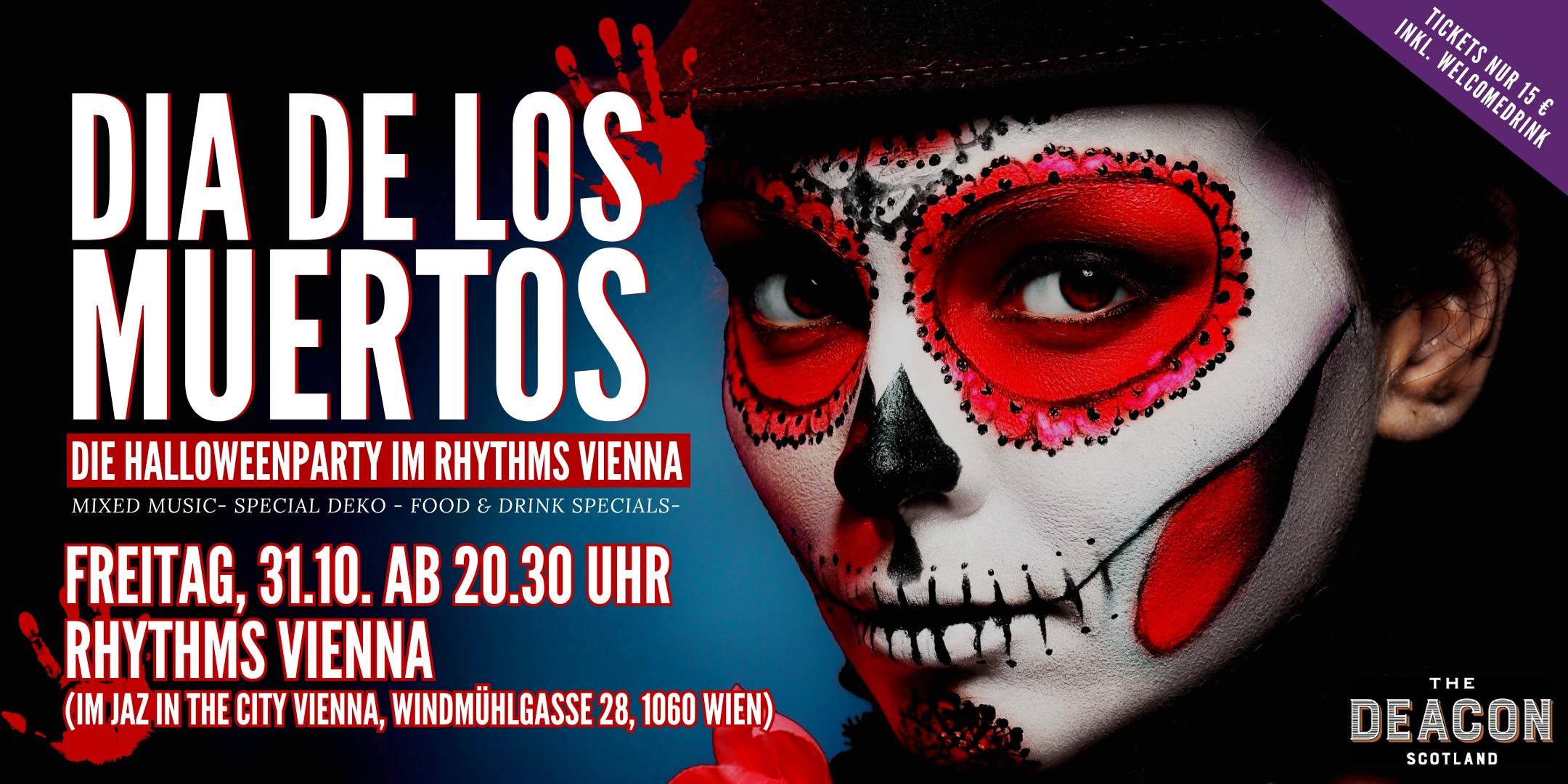 Dia De Los Muertos am 31. October 2025 @ Jaz in the City Vienna. Dia De Los Muertos am 31. October 2025 @ Jaz in the City Vienna.