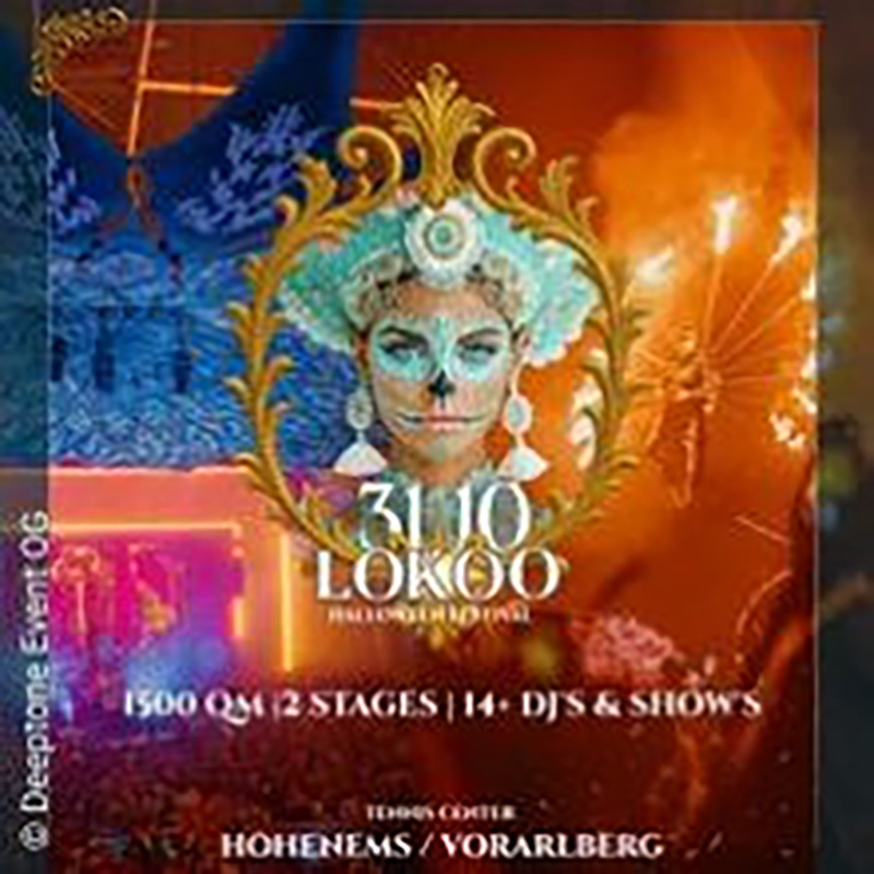 Lokoo Halloween Festival 2025 am 31. October 2025 @ Tennis.Event.Center Hohenems. Lokoo Halloween Festival 2025 am 31. October 2025 @ Tennis.Event.Center Hohenems.