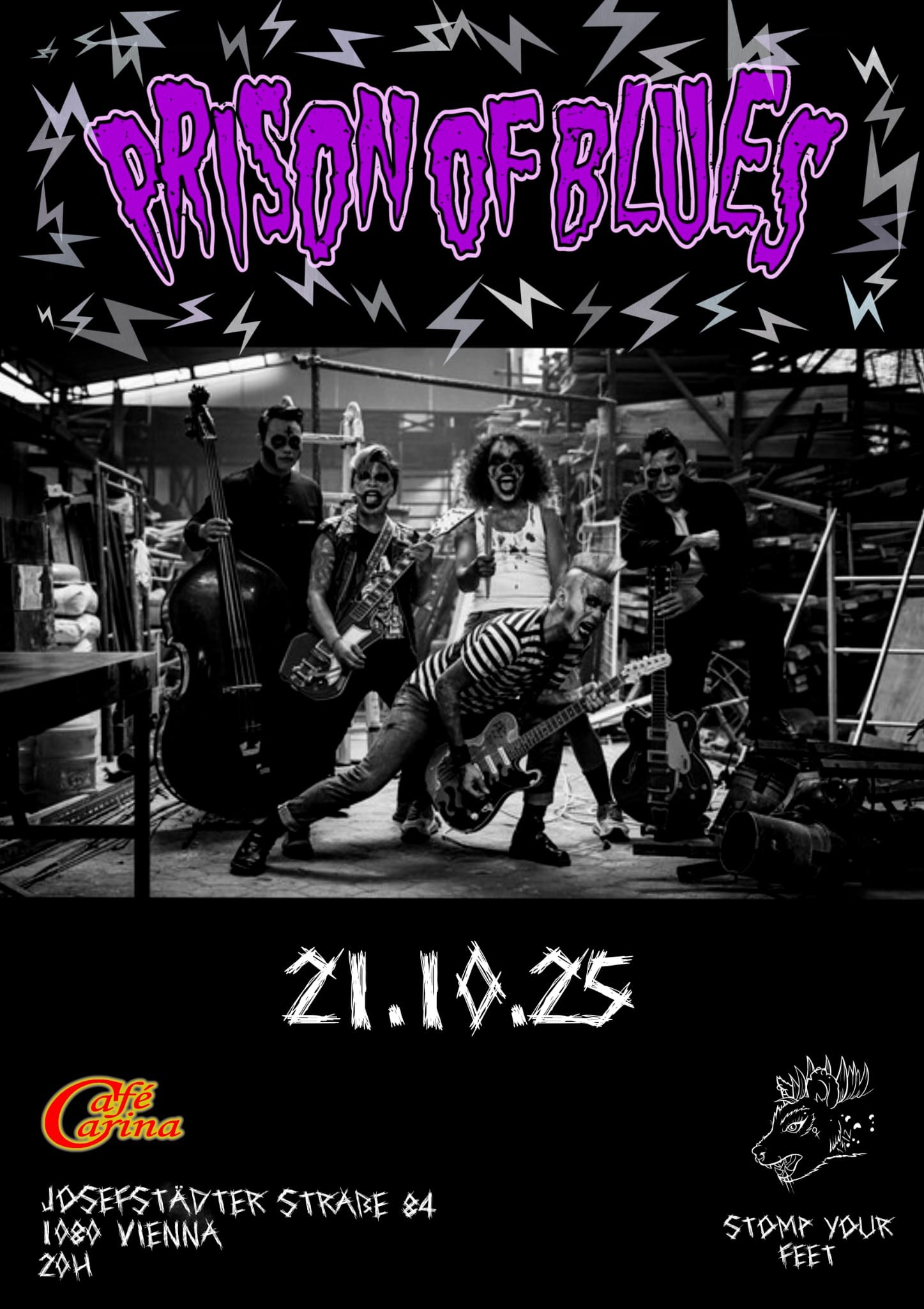 Prison of Blues am 21. October 2025 @ Café Carina. Prison of Blues am 21. October 2025 @ Café Carina.