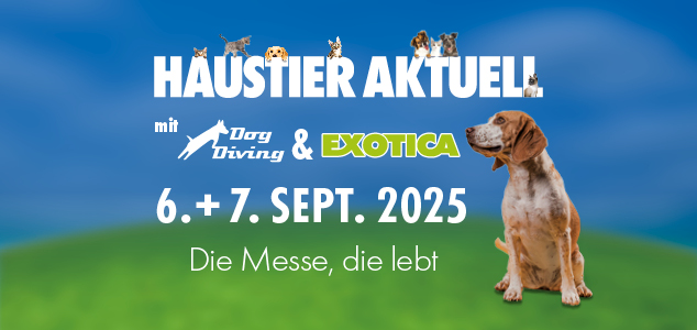 Haustier Aktuell & Exotica am 6. September 2025 @ Arena Nova. Haustier Aktuell & Exotica am 6. September 2025 @ Arena Nova.
