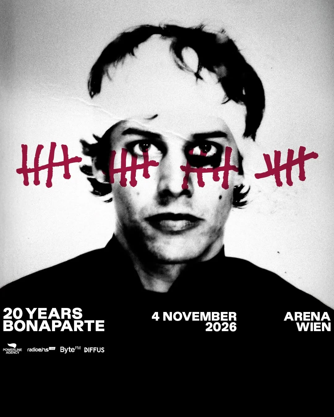 Bonaparte am 4. November 2026 @ Arena Wien. Bonaparte am 4. November 2026 @ Arena Wien.