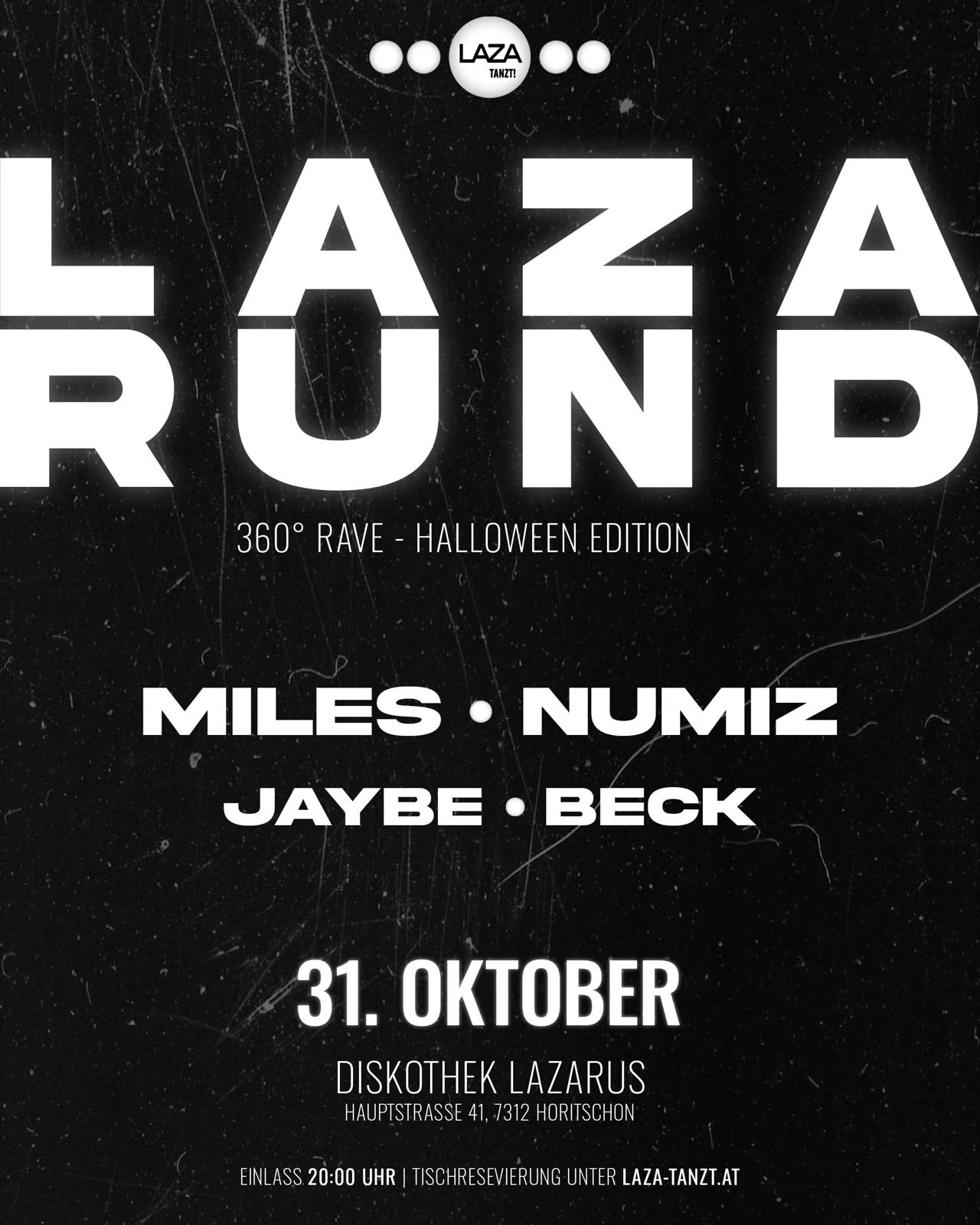 LAZARUND - 360° Rave am 31. October 2025 @ Diskothek Lazarus. LAZARUND - 360° Rave am 31. October 2025 @ Diskothek Lazarus.