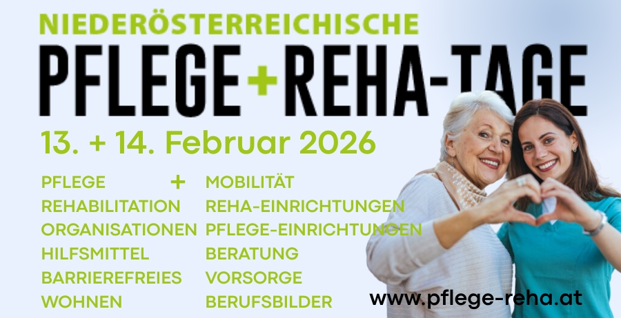 Niederösterreichische Pflege + Reha-Tage am 13. February 2026 @ Arena Nova. Niederösterreichische Pflege + Reha-Tage am 13. February 2026 @ Arena Nova.