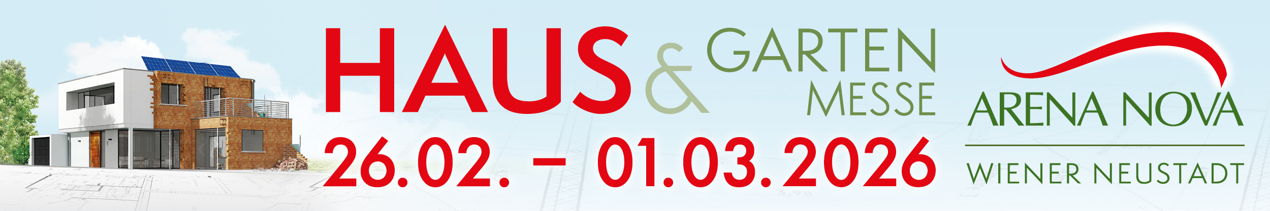 Haus & Garten Messe 2026 am 26. February 2026 @ Arena Nova. Haus & Garten Messe 2026 am 26. February 2026 @ Arena Nova.