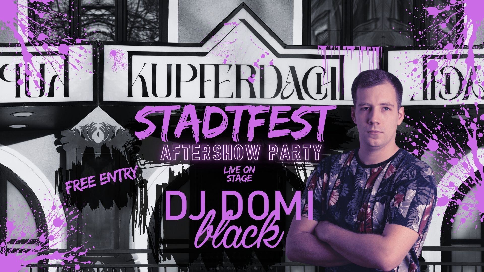 Stadtfest -^- Aftershow Party am 6. September 2025 @ Kupferdachl.
