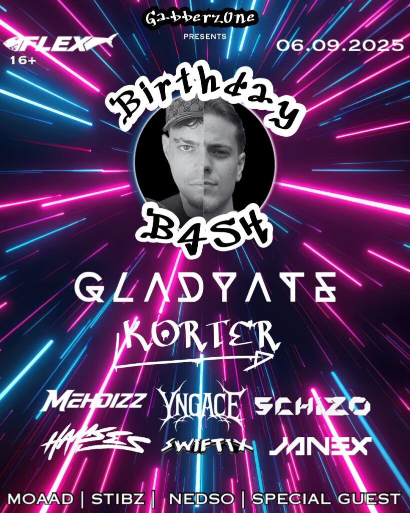 Gabberz 0ne am 6. September 2025 @ Flex.