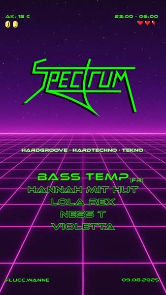 Spectrum am 9. August 2025 @ Flucc.