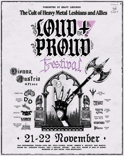 Loud and Proud Festival am 21. November 2025 @ Flucc. Loud and Proud Festival am 21. November 2025 @ Flucc.