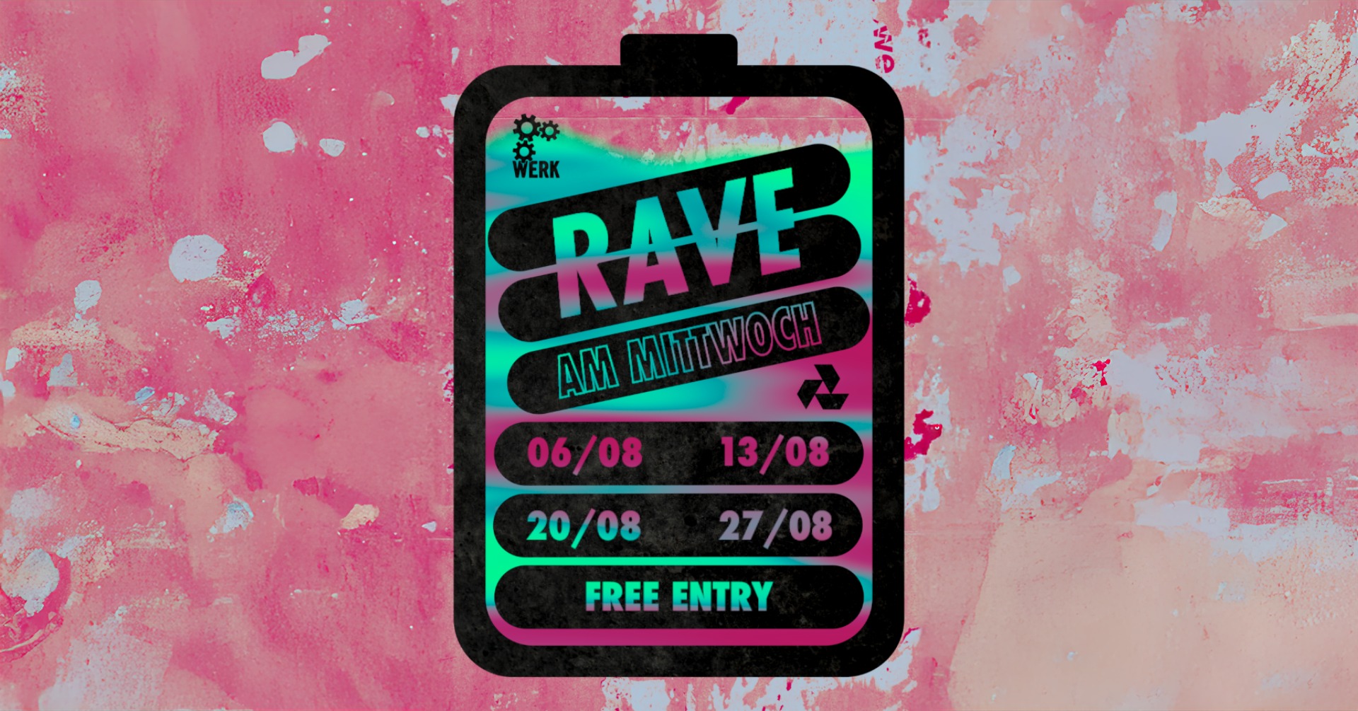 Rave am Mittwoch am 6. August 2025 @ Das Werk. Rave am Mittwoch am 6. August 2025 @ Das Werk.