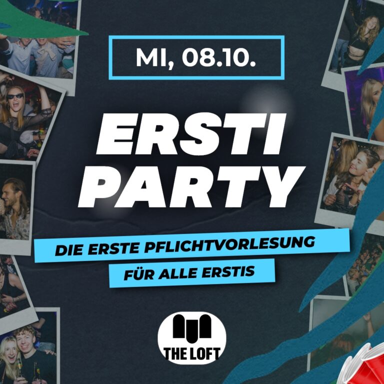 Erstiparty am 8. October 2025 @ The Loft.