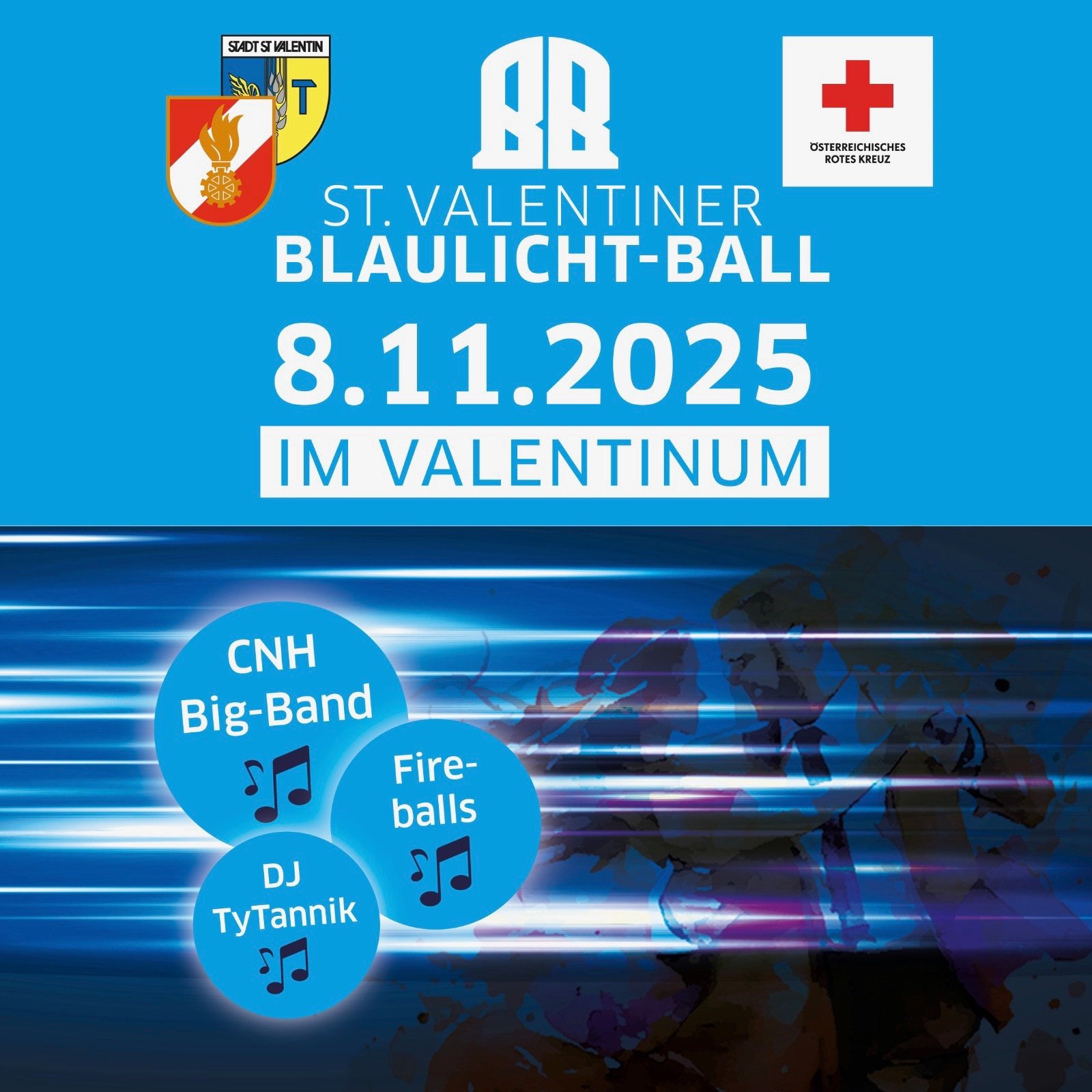 Blaulichtball am 8. November 2025 @ Valentinum.