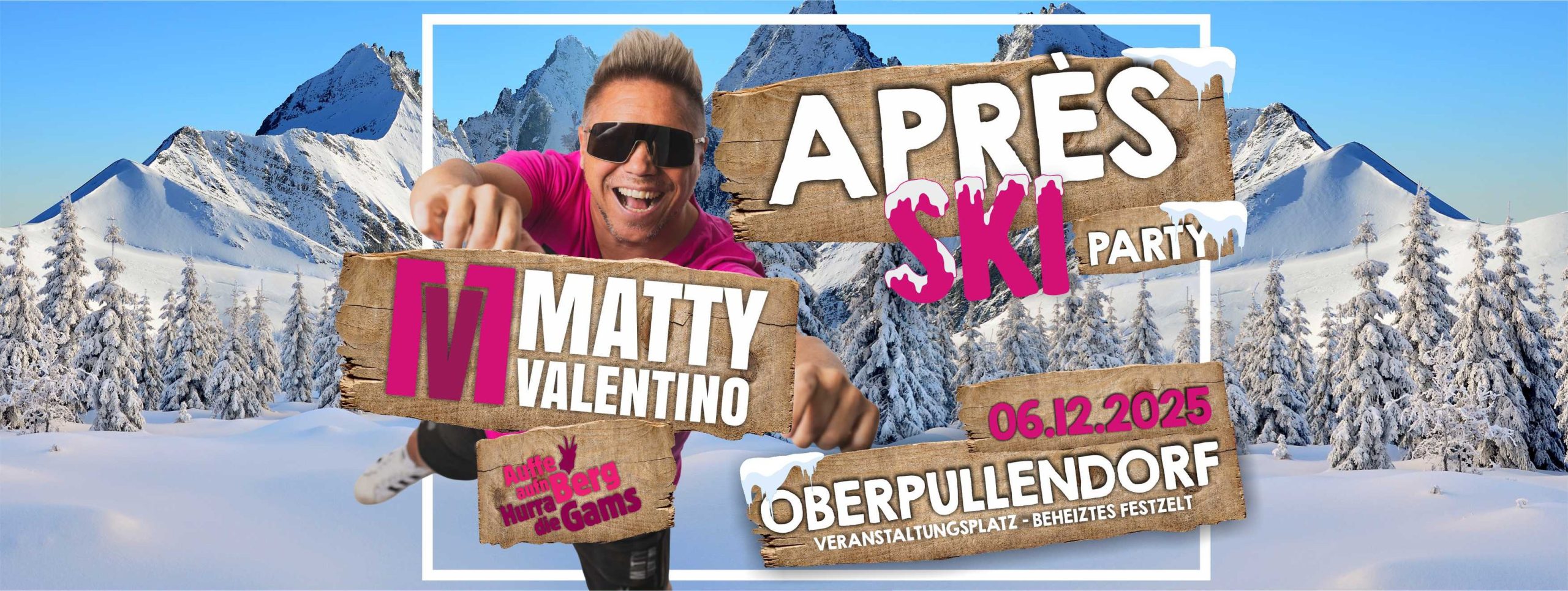 APRES SKI mit MATTY VALENTINO am 6. December 2025 @ Sommer Wiesn Oberpullendorf.