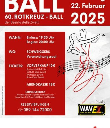 60. Rotkreuz-Ball der Bezirksstelle Zwettl