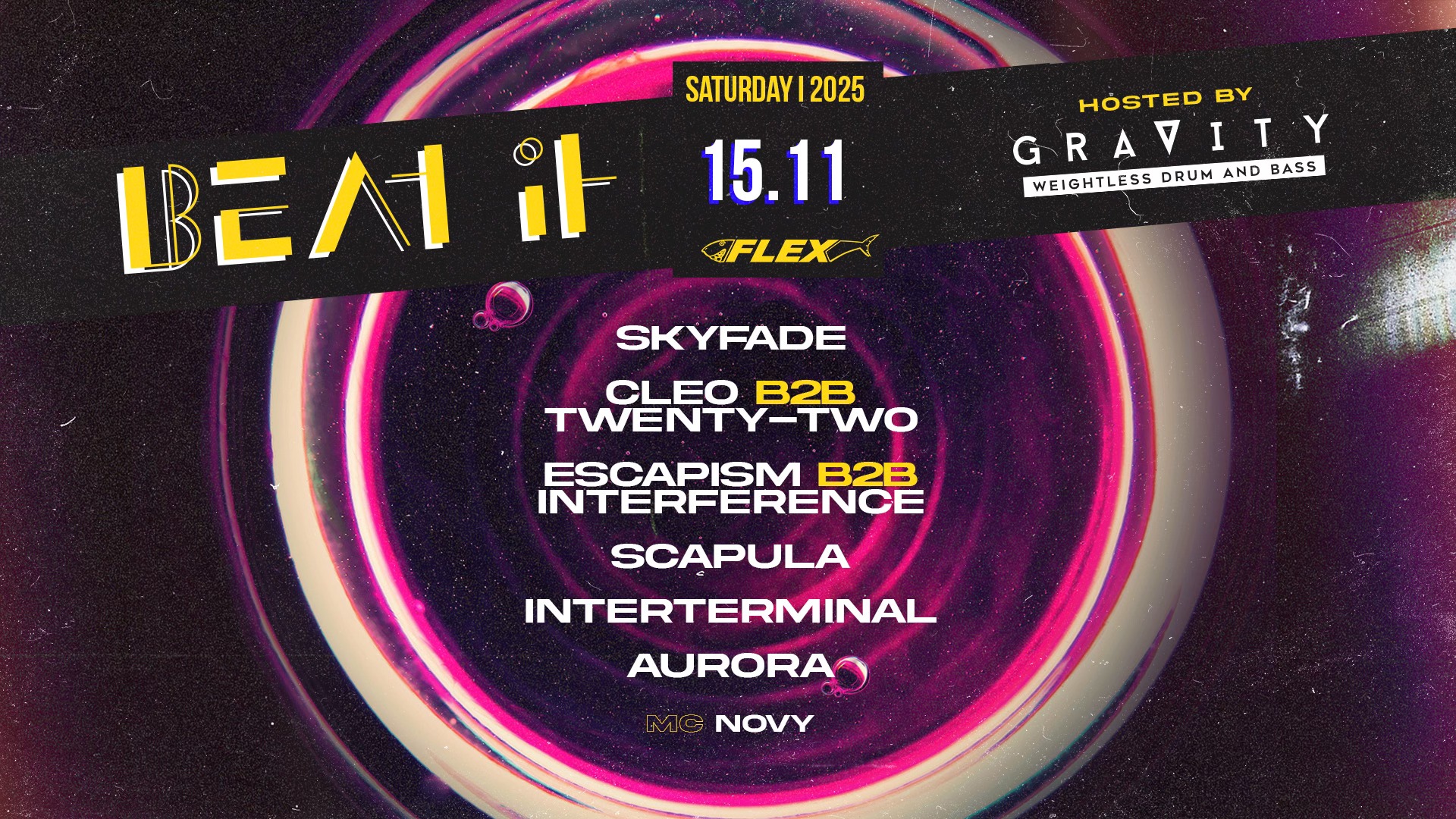 BEAT IT am 15. November 2025 @ Flex.