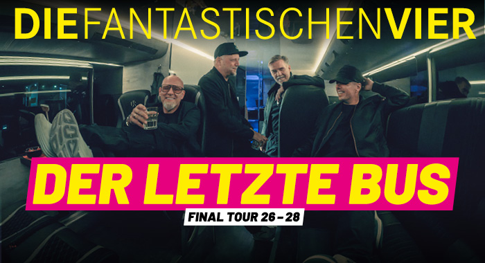 Die Fantastischen Vier am 6. February 2027 @ Wiener Stadthalle.