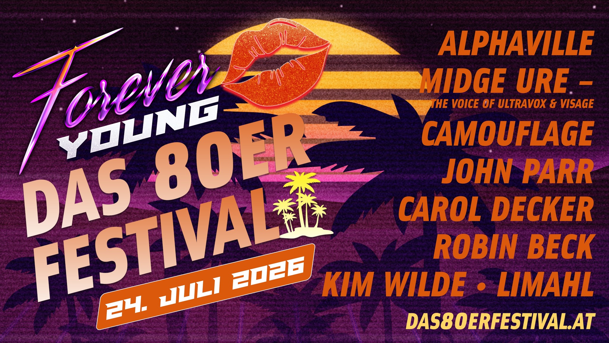 Forever Young 2026 am 24. July 2026 @ Donauinsel.