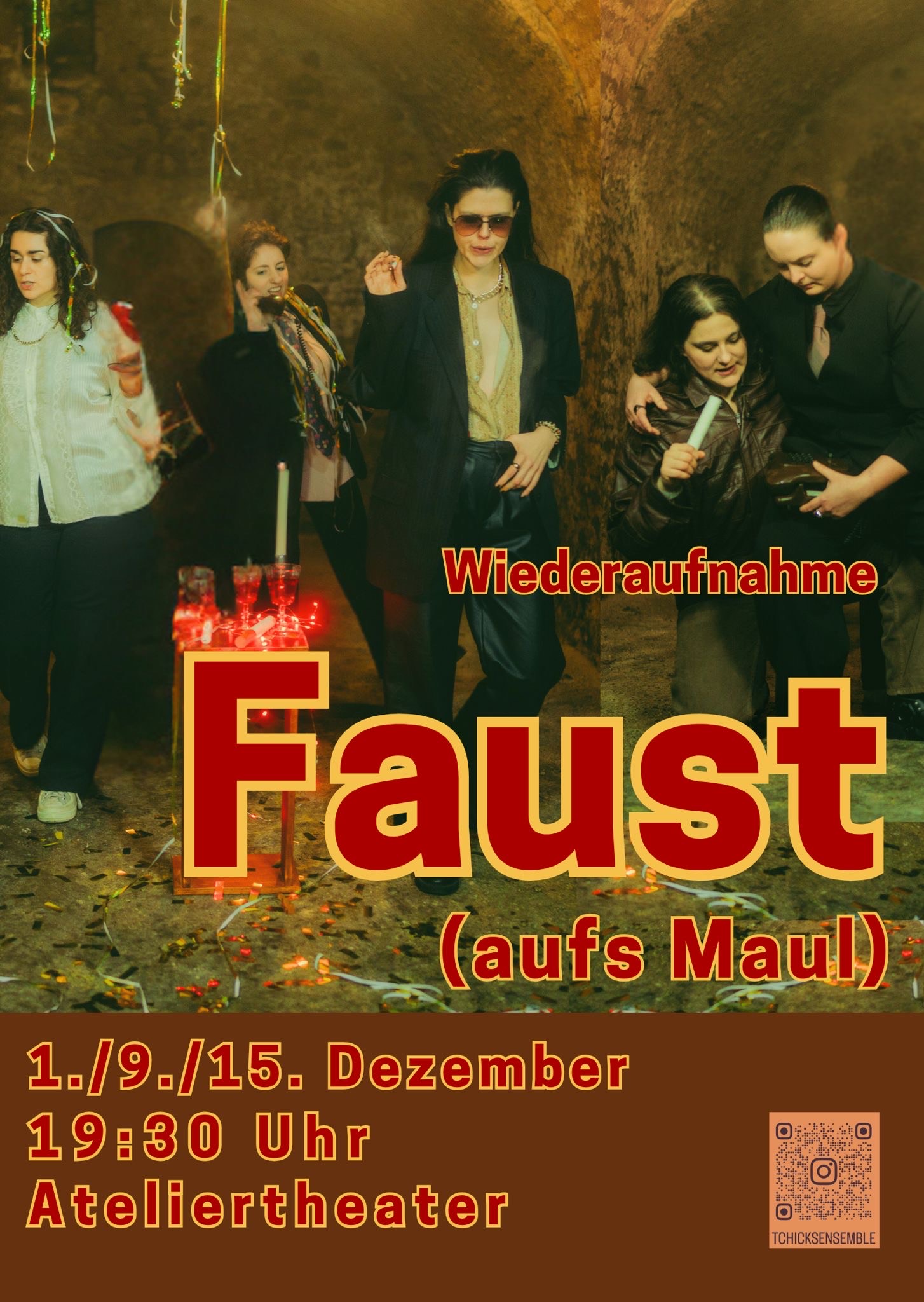 Faust (aufs Maul) am 1. December 2025 @ Ateliertheater.