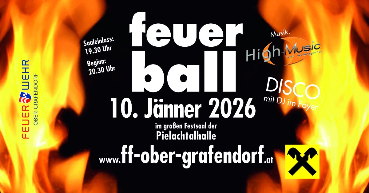 FeuerBall 2026 am 10. January 2026 @ Pielachtalhalle.