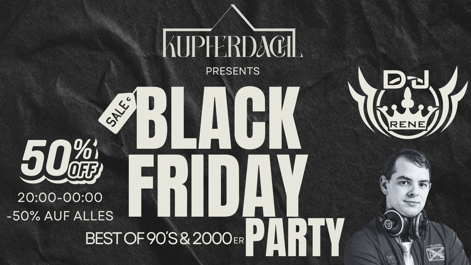 Black Friday Party am 28. November 2025 @ Kupferdachl.
