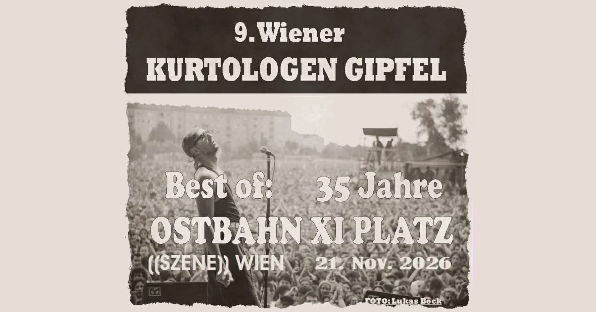 9. Wiener Kurtologen Gipfel am 21. November 2026 @ Szene Wien.