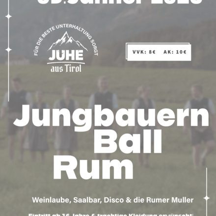 Jungbauern Ball Rum
