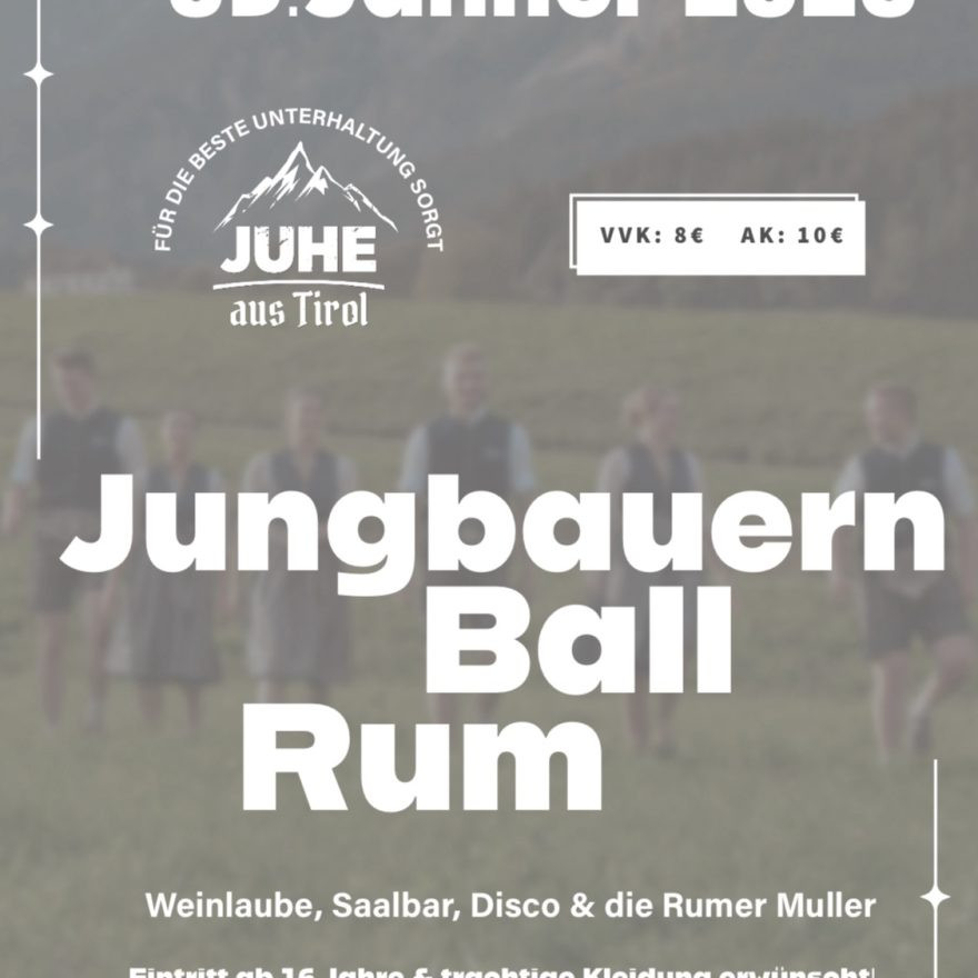 Jungbauern Ball Rum